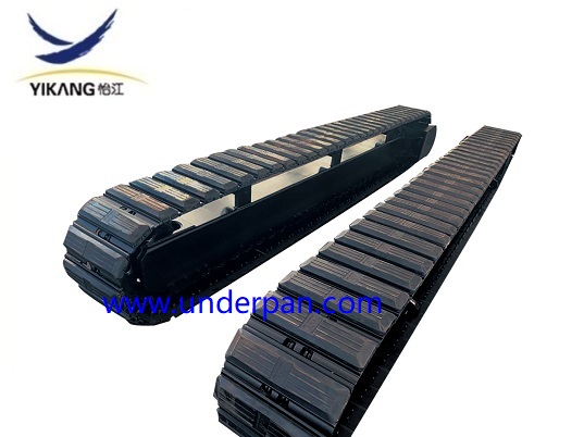 Yikang custom crawler mobile crusher track undercarriage with rubber pad